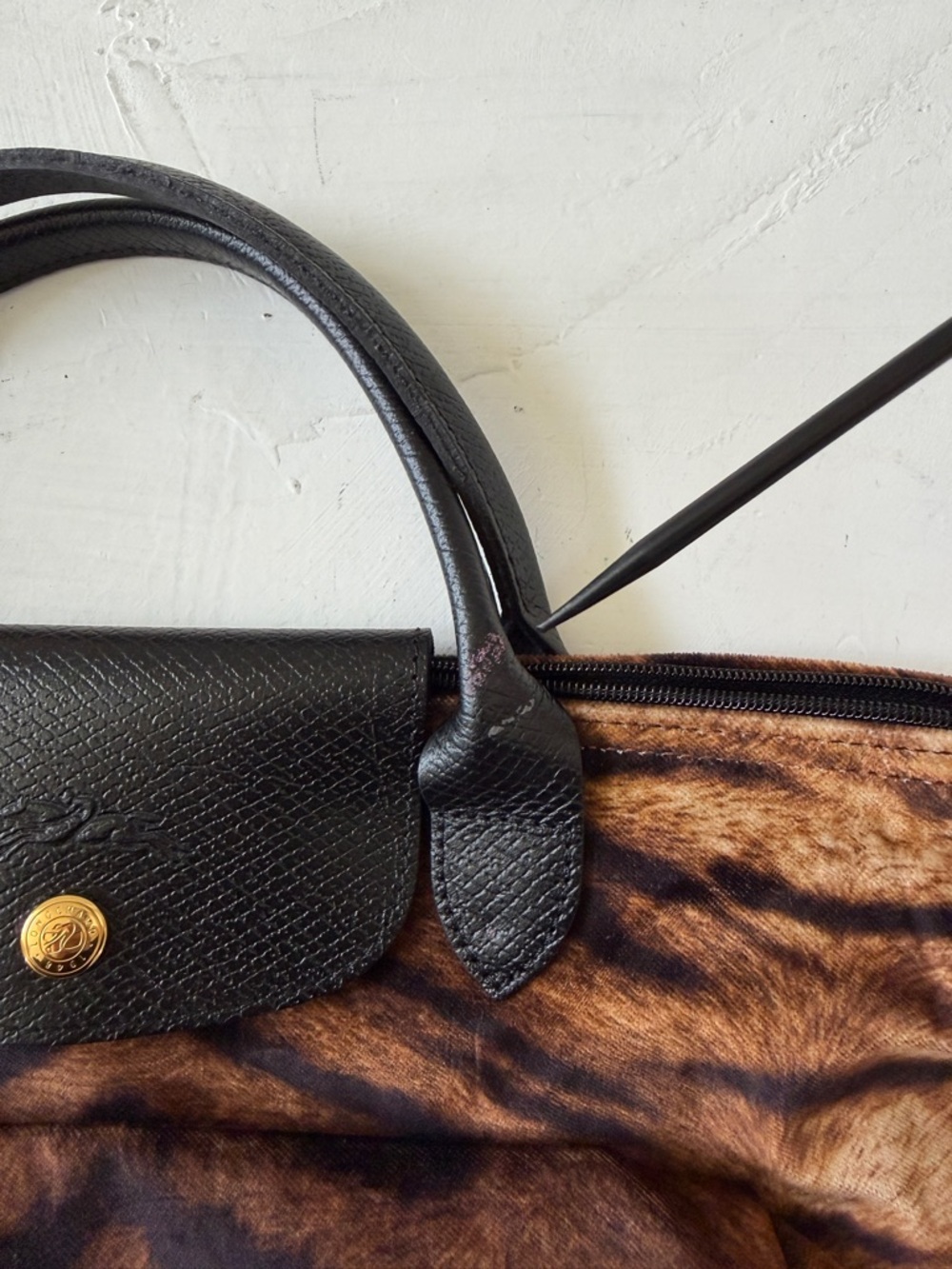 Longchamp Le Pliage Tote Bag Tiger Print Limited Edition NWT - Picture 10 of 12